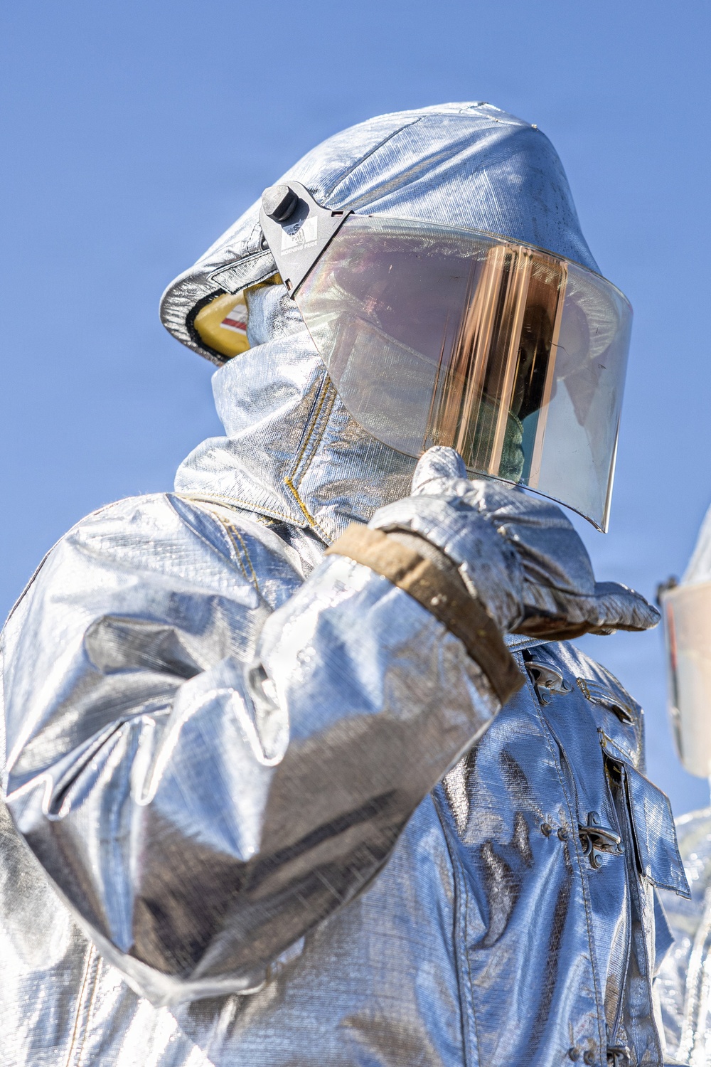 USS Bainbridge Aviation Fire Fighting Drill