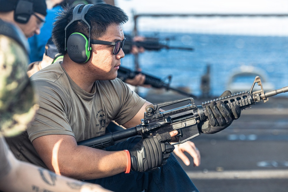 USS Bainbridge Gun Shoot