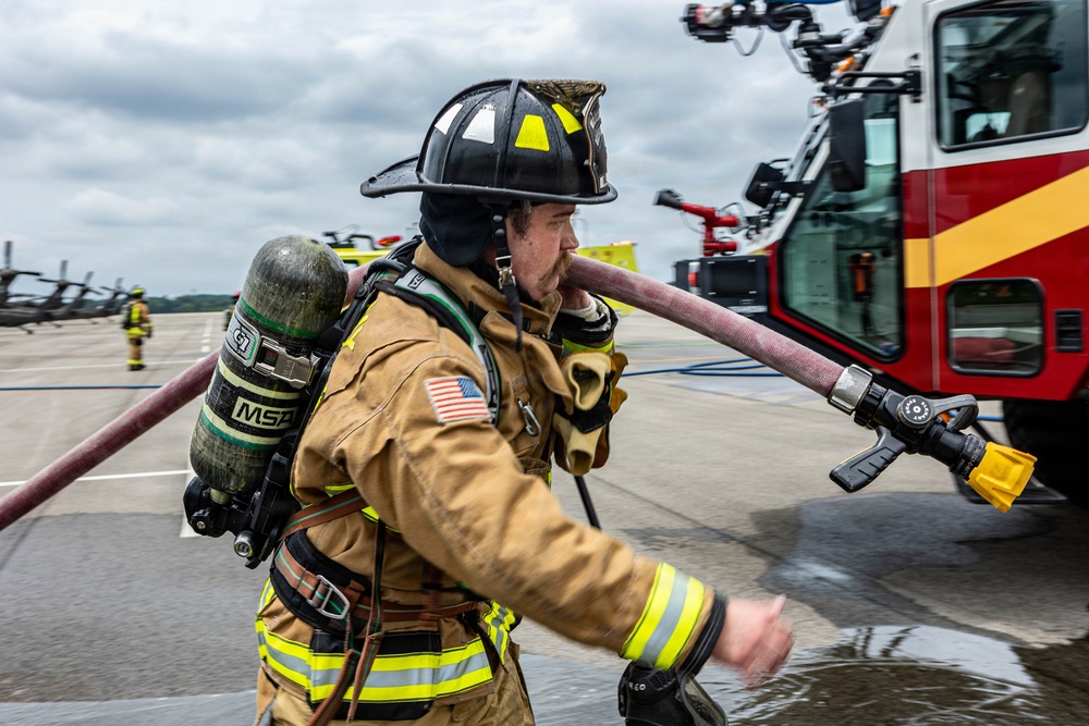 Fort Knox Fire Department fire egress training