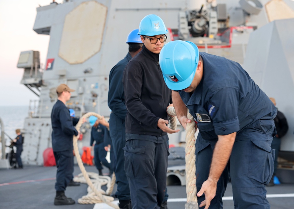 USS Roosevelt (DDG 80) Conducts Sea-and-Anchor Evolution in the Arabian Sea