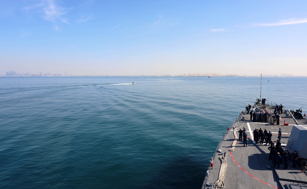 USS Roosevelt (DDG 80) Conducts Sea-and-Anchor Evolution in the Arabian Sea