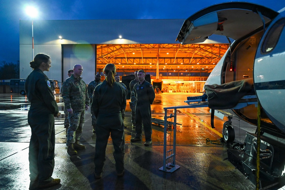 Third Air Force Command Chief tours Ramstein AB