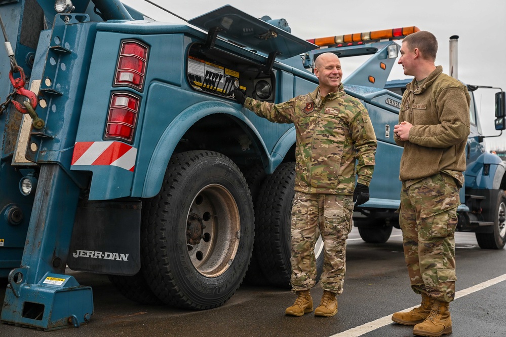 Third Air Force Command Chief tours Ramstein AB