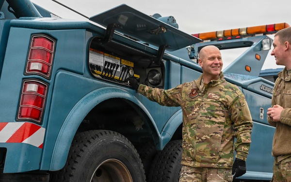 Third Air Force Command Chief tours Ramstein AB