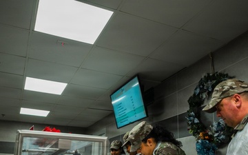 459th ARW Leadership serves Holiday meal during UTA