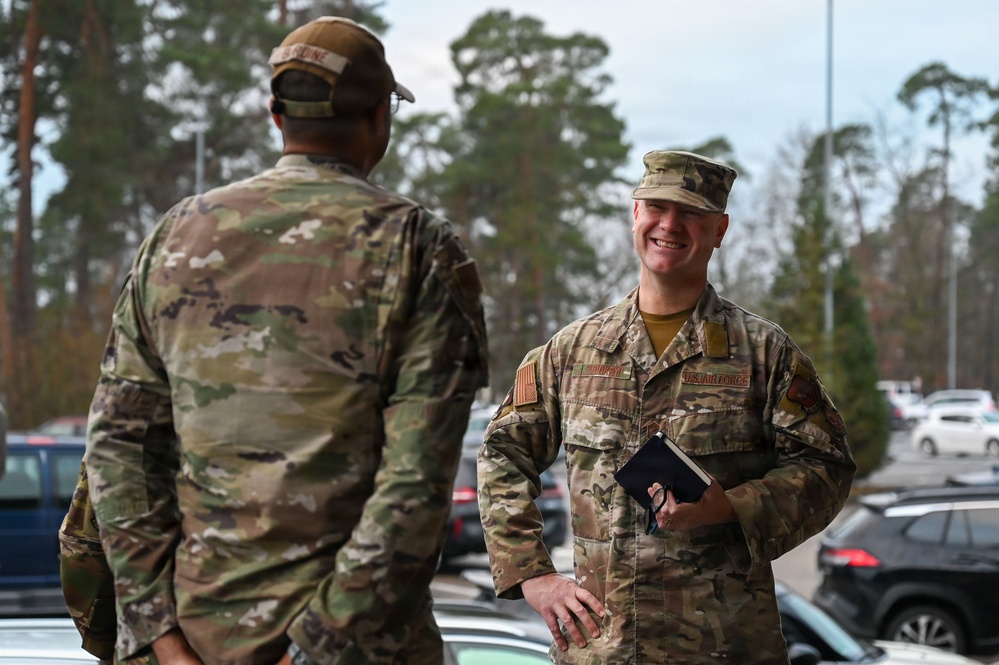 Third Air Force Command Chief tours Ramstein AB