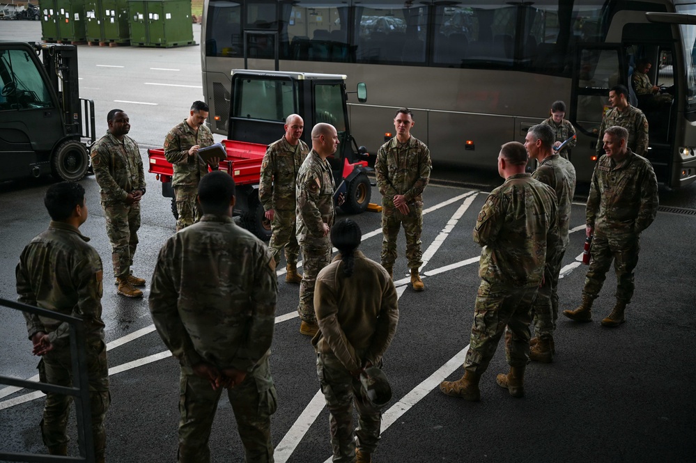 Third Air Force Command Chief tours Ramstein AB