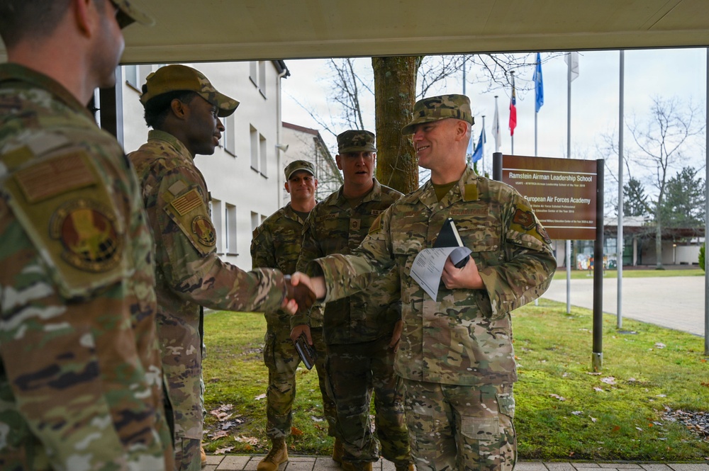 Third Air Force Command Chief tours Ramstein AB