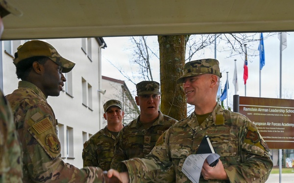 Third Air Force Command Chief tours Ramstein AB