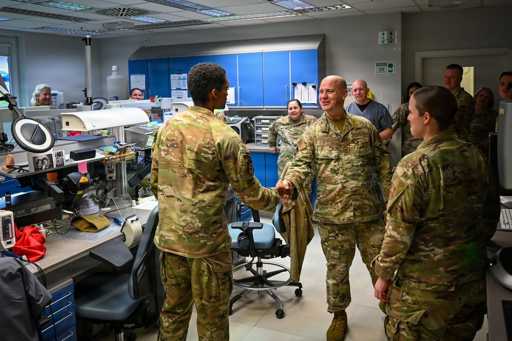 Third Air Force Command Chief tours Ramstein AB