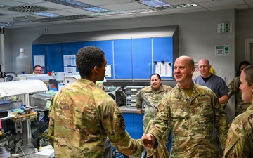 Third Air Force Command Chief tours Ramstein AB