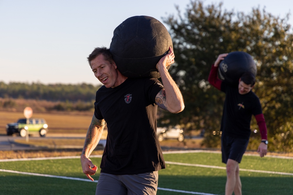 Brig. Gen. Wortham Joins 7th SFG(A) Soldiers for PT