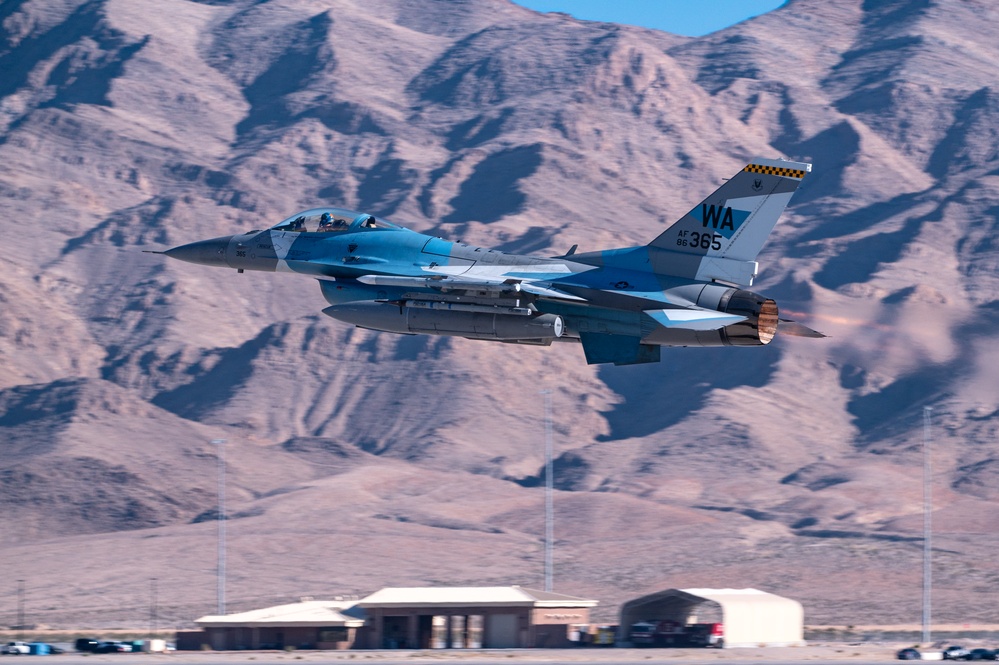 64th Aggressor Squadron pilot and crew chief