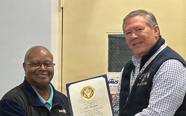 Otis Milhouse reaches 40 years of federal service