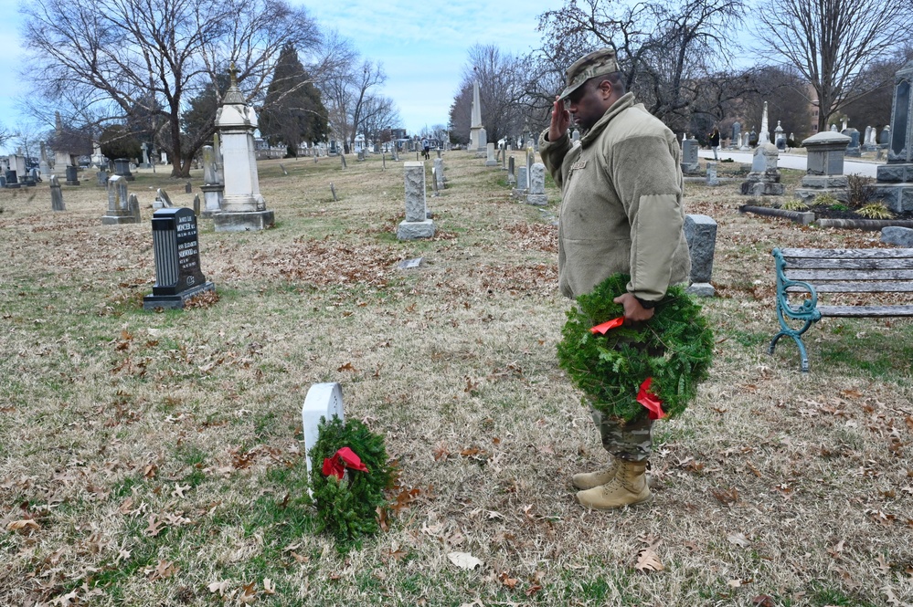 District of Columbia National Guard, District Community Attends Wreaths Across America at Congressional Cemetery