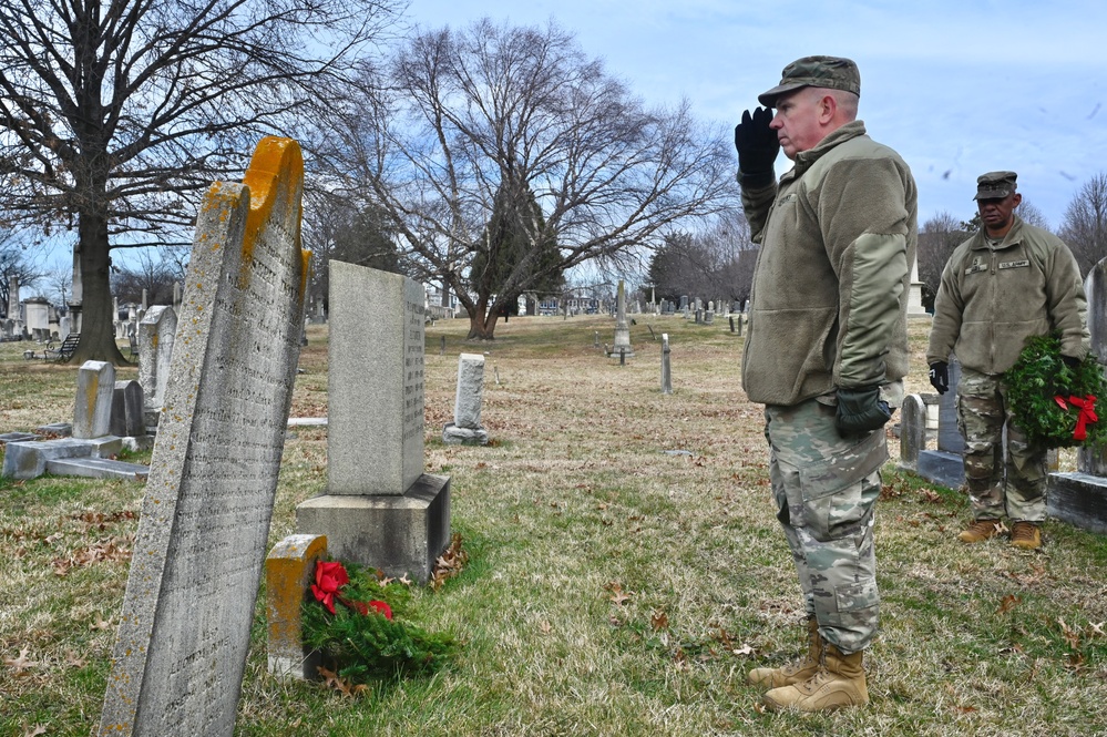 District of Columbia National Guard, District Community Attends Wreaths Across America at Congressional Cemetery