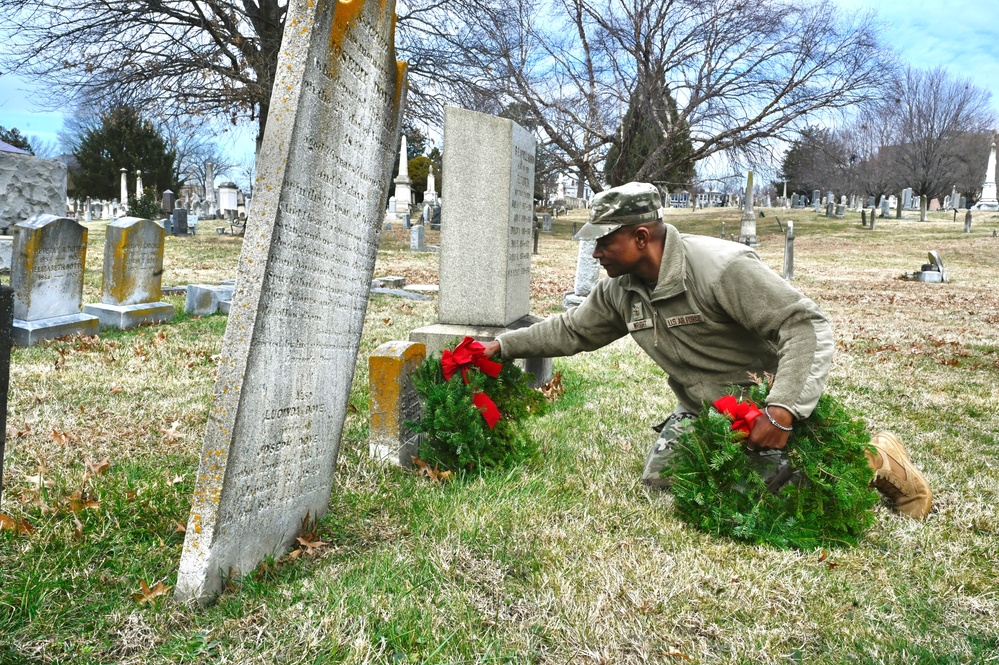 District of Columbia National Guard, District Community Attends Wreaths Across America at Congressional Cemetery