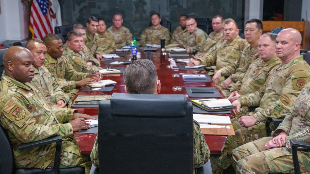 SEAC Isom Meets with Newly Appointed Air National Guard Command Chief Master Sergeants