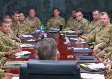 SEAC Isom Meets with Newly Appointed Air National Guard Command Chief Master Sergeants