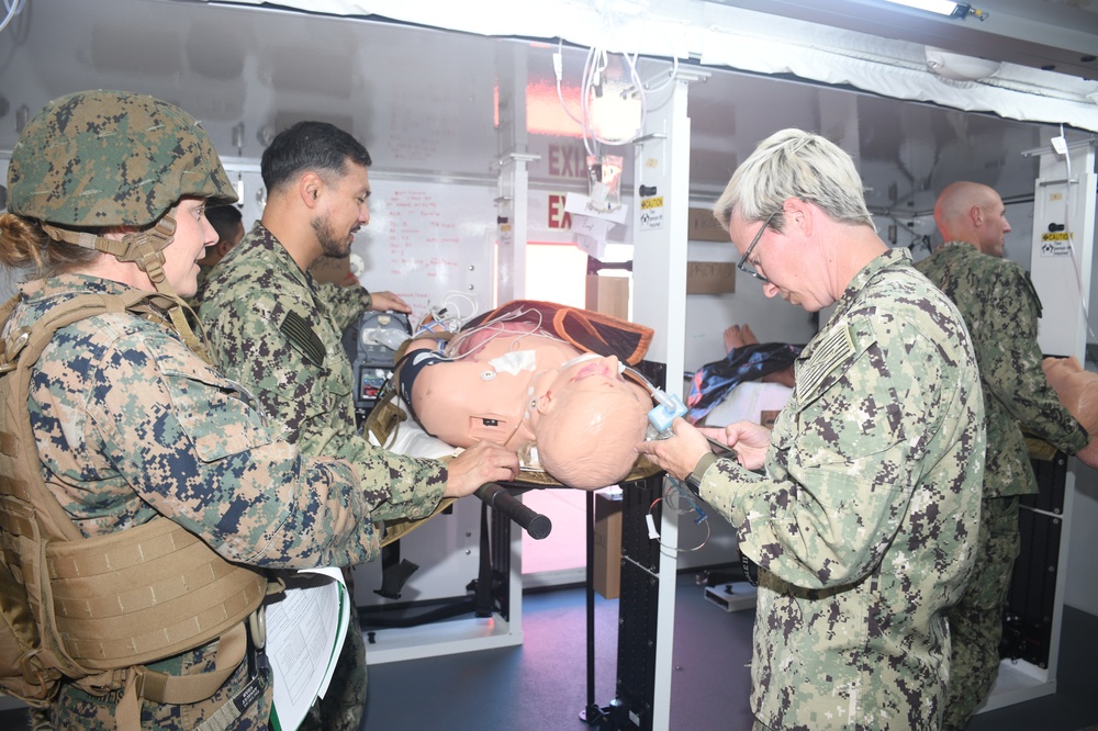 USNS Mercy Medical Treatment Facility Participates in Mass Casualty Response Drill