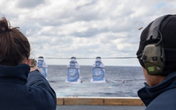 Small Arms Live Fire Exercise Aboard USS Arlington (LPD 24)
