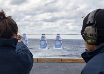 Small Arms Live Fire Exercise Aboard USS Arlington (LPD 24)