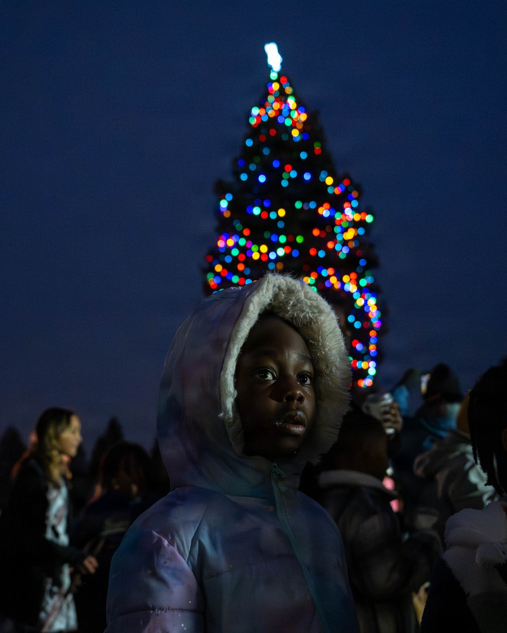 Christmas Tree lighting at Travis AFB