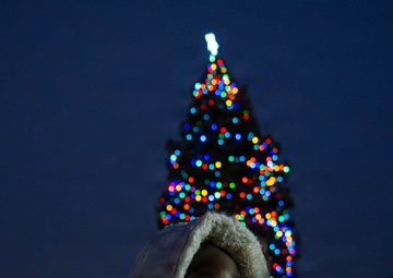 Christmas Tree lighting at Travis AFB