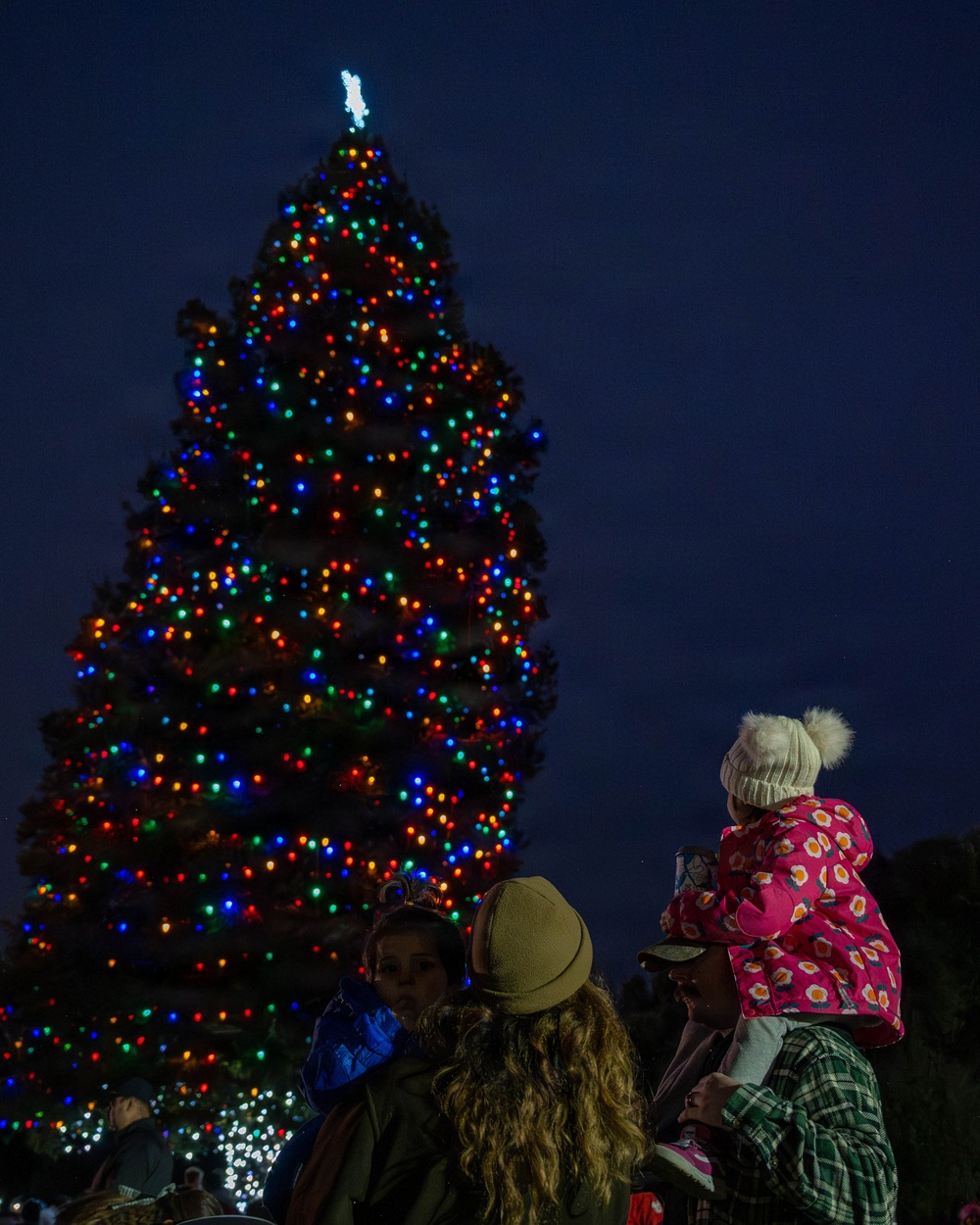 Christmas Tree lighting at Travis AFB