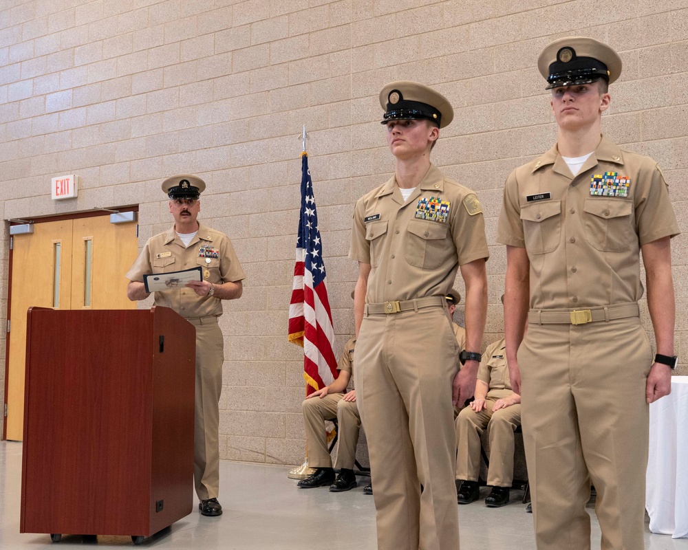 NTAG Northern Plains' Command Senior Chief attends Sea Cadets CPO pinning.