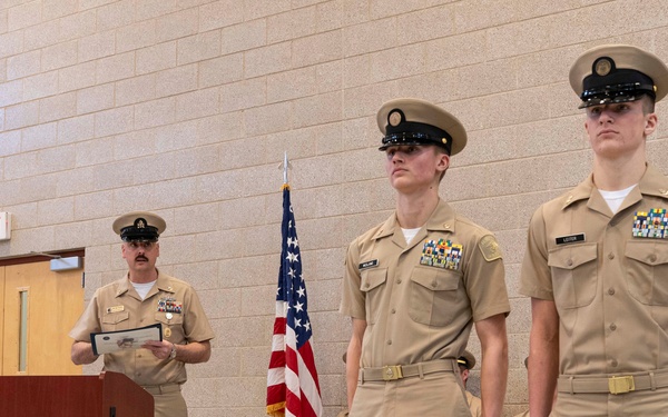 NTAG Northern Plains' Command Senior Chief attends Sea Cadets CPO pinning.