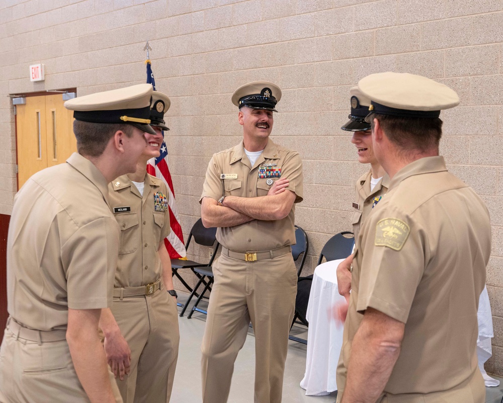 NTAG Northern Plains' Command Senior Chief attends Sea Cadets CPO pinning.