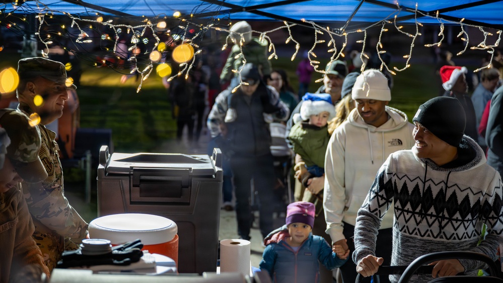 Christmas Tree lighting at Travis AFB