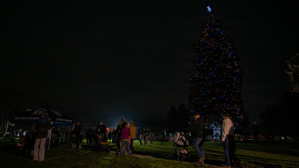 Christmas Tree lighting at Travis AFB