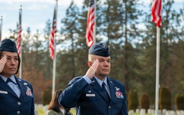 Fairchild AFB participates in Wreaths Across America in Spokane