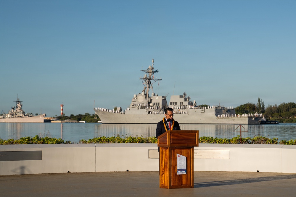 The 84th Pearl Harbor commemoration ceremony