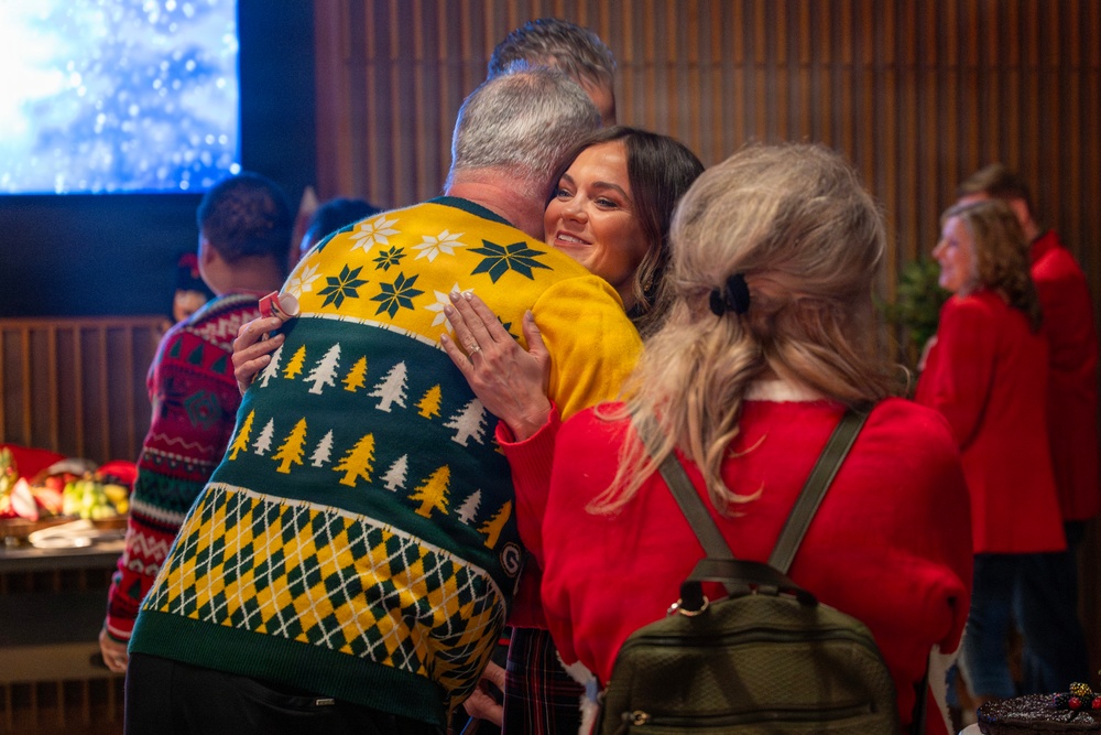 92nd ARW celebrates holidays, inducts new Honorary Squadron Commanders