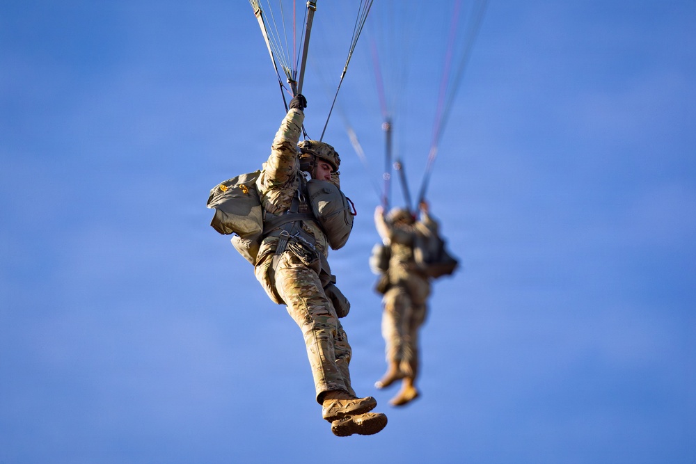 U.S. and International Paratroopers Train Together During Operation Toy Drop