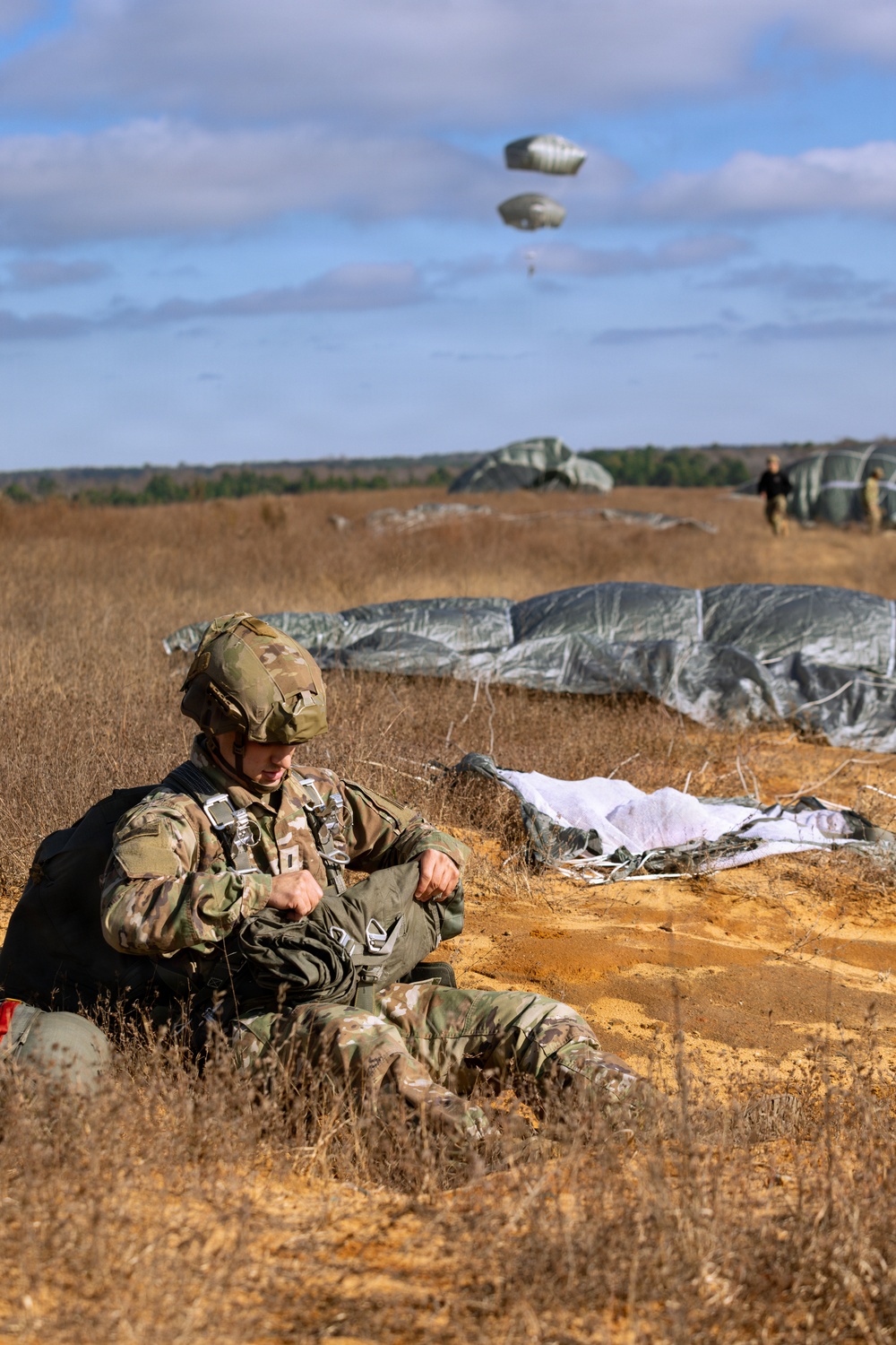 U.S. and International Paratroopers Train Together During Operation Toy Drop