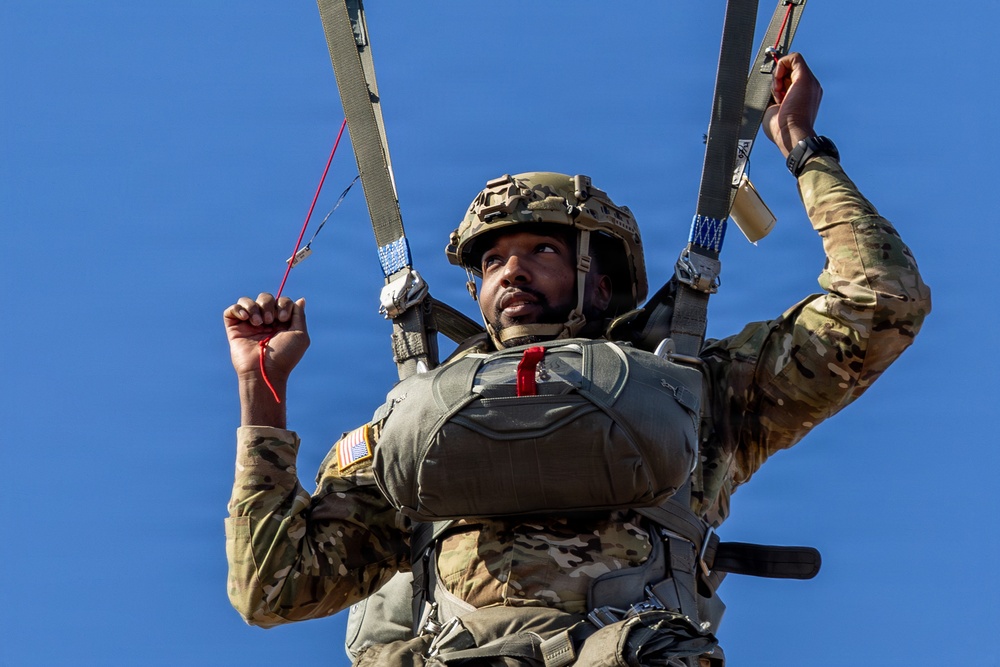 U.S. and International Paratroopers Train Together During Operation Toy Drop