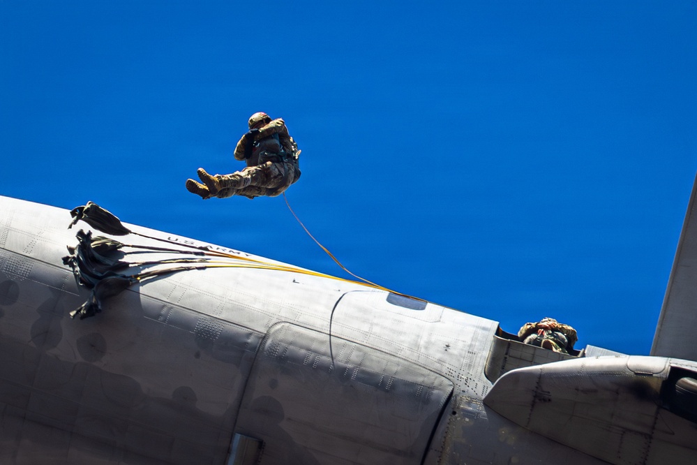 U.S. and International Paratroopers Train Together During Operation Toy Drop
