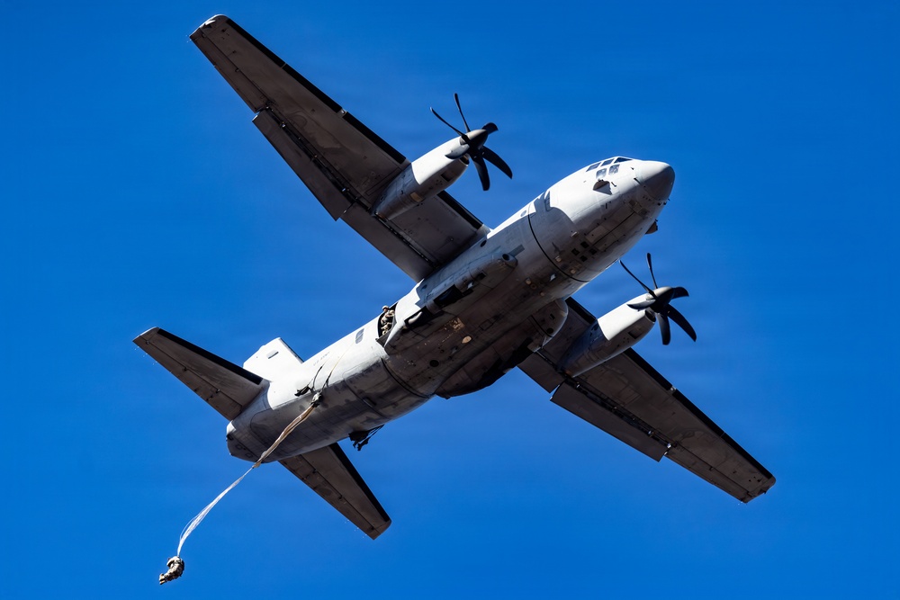 U.S. and International Paratroopers Train Together During Operation Toy Drop