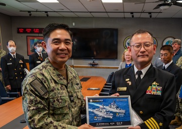Naval Base San Diego Exchange Gifts With JS Chokai (DDG 176)