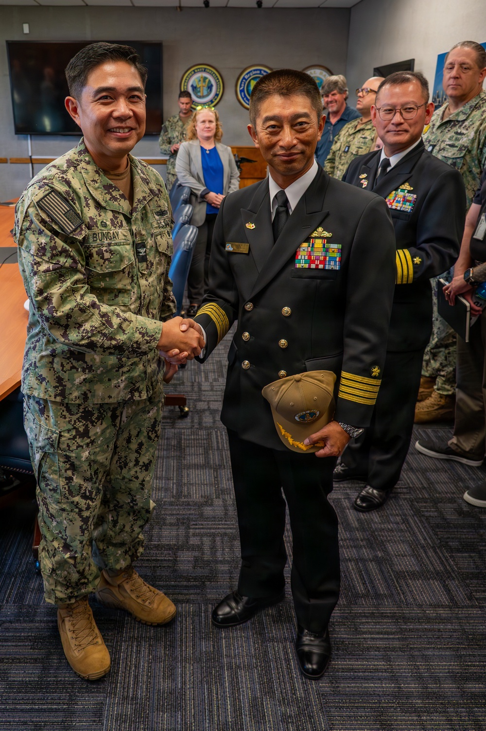 Naval Base San Diego Exchange Gifts With JS Chokai (DDG 176)