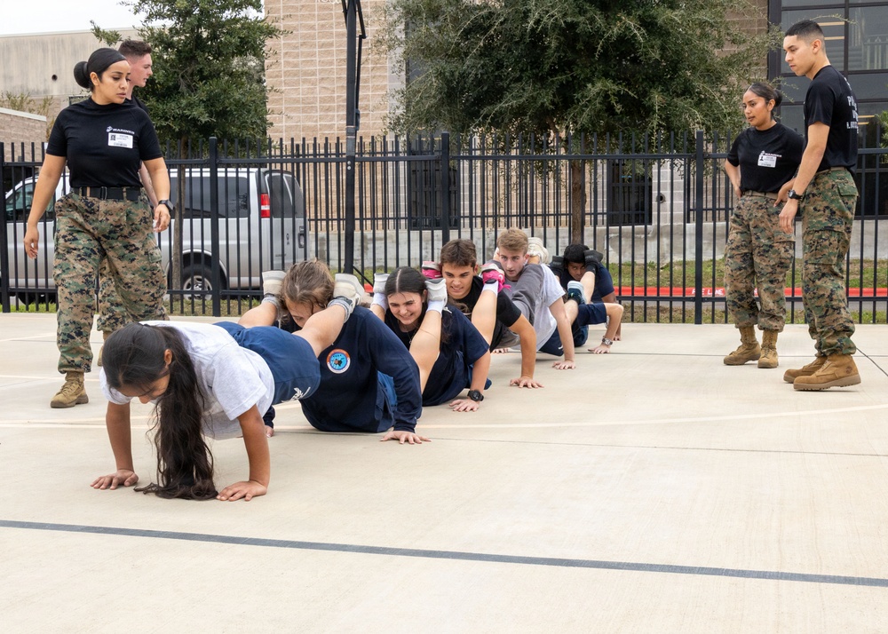 Austin North Marines visit Westwood High School