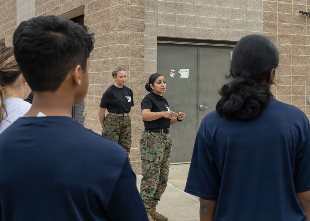 Austin North Marines visit Westwood High School