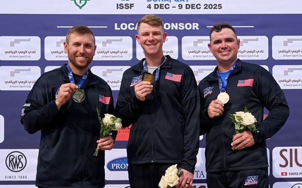 Two Soldiers &amp; a Veteran Sweep the Podium in Men's Skeet at World Cup Final in Qatar