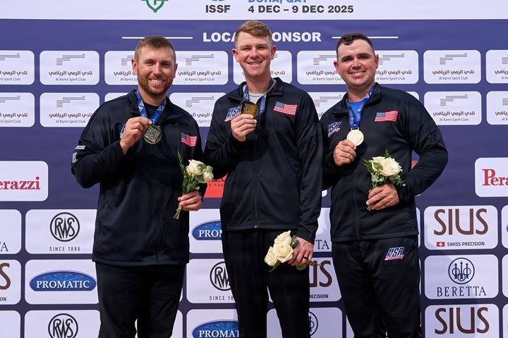 Two Soldiers &amp; a Veteran Sweep the Podium in Men's Skeet at World Cup Final in Qatar
