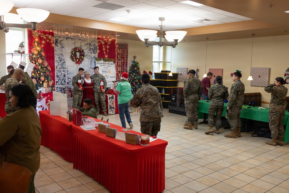 Mrs. Claus Visits MCAS Cherry Point 2025