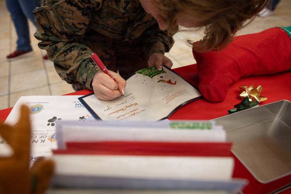 Mrs. Claus Visits MCAS Cherry Point 2025